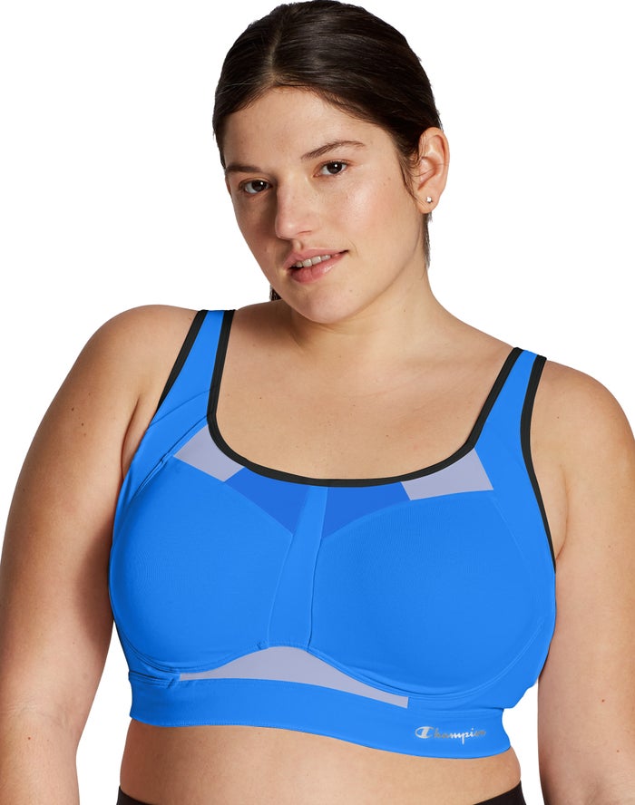 Champion Dame Sport Bh Blå - Plus Motion Control Underwire - Danmark RLC-027168